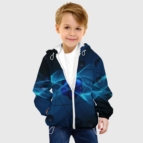 Детская куртка 3D Атом, цвет белый - фото 3