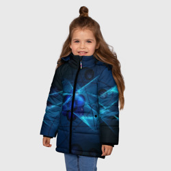 Зимняя куртка для девочек 3D Атом - фото 2