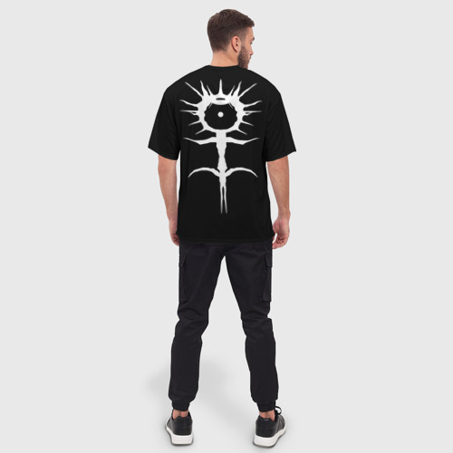 Мужская футболка oversize 3D Ghostemane на спине, цвет 3D печать - фото 4