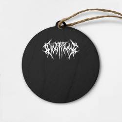 Деревянная игрушка круг Ghostemane на спине