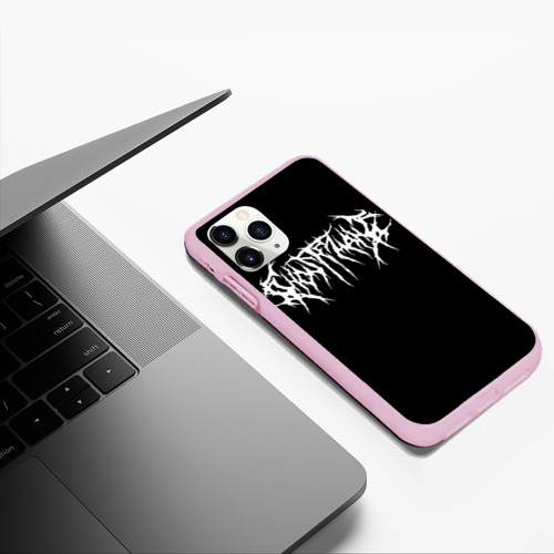 Чехол для iPhone 11 Pro Max матовый Ghostemane на спине, цвет розовый - фото 5