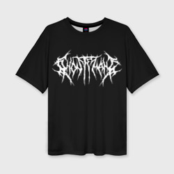 Женская футболка oversize 3D Ghostemane на спине