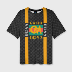 Женская футболка oversize 3D Gachi brand