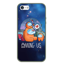 Чехол для iPhone 5/5S матовый Among Us Space