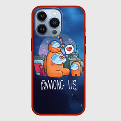 Чехол для iPhone 13 Pro Among Us Space