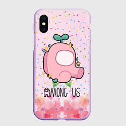 Чехол для iPhone XS Max матовый Among Us girl