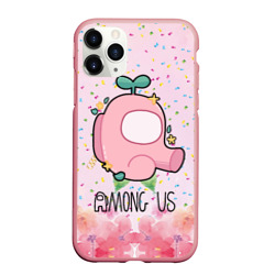 Чехол для iPhone 11 Pro Max матовый Among Us girl