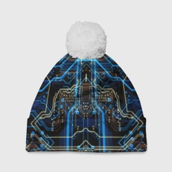 Шапка 3D c помпоном Сircuit-$$$