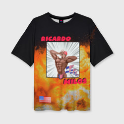 Женская футболка oversize 3D Big Ricardo