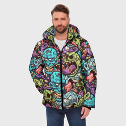 Мужская зимняя куртка 3D Зомби Паттерн - фото 2