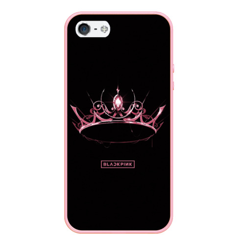 Чехол для iPhone 5/5S матовый Blackpink - The Album, цвет баблгам