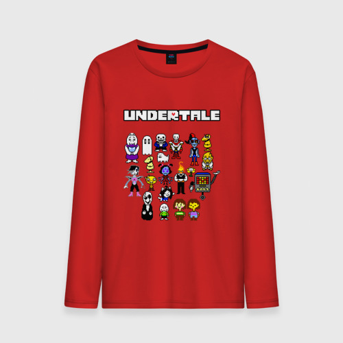 Мужской лонгслив хлопок Undertale, цвет красный