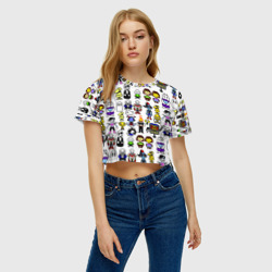 Женская футболка Crop-top 3D Undertale - фото 2