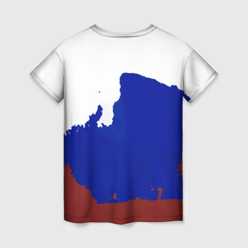 Женская футболка 3D с принтом Спецназ России, вид сзади #1