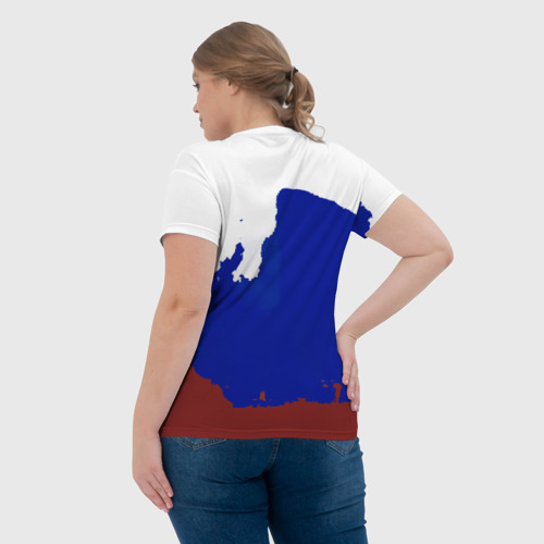 Женская футболка 3D с принтом Спецназ России, вид сзади #2