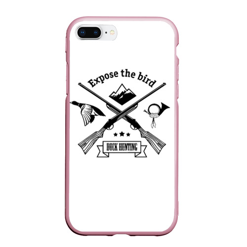 Чехол для iPhone 7Plus/8 Plus матовый hunting , цвет розовый