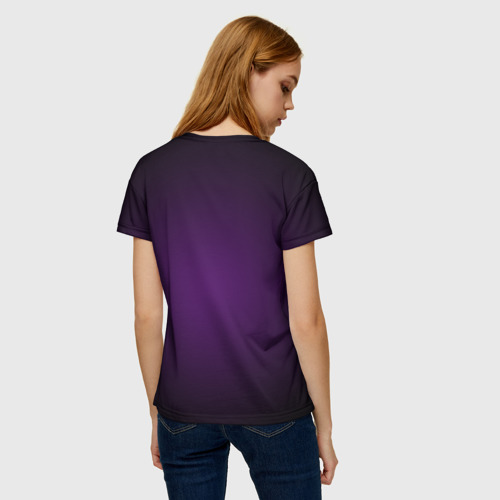 Женская футболка 3D с принтом Halloween, вид сзади #2
