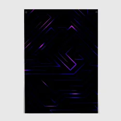 Постер Неоновая абстракция