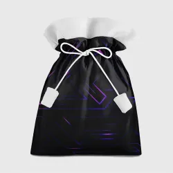 Подарочный 3D мешок Неоновая абстракция