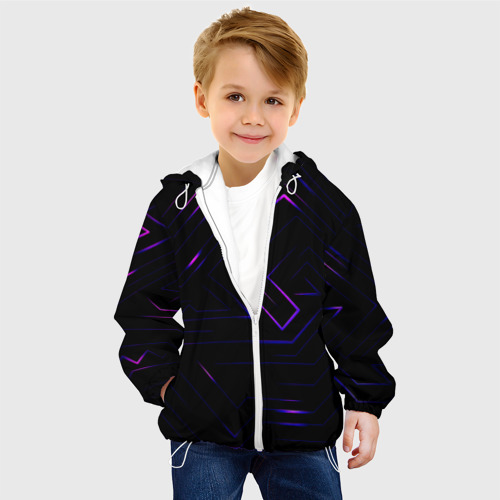 Детская куртка 3D Неоновая абстракция - фото 3