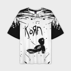 Мужская футболка oversize 3D Korn