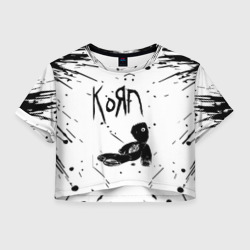 Женская футболка Crop-top 3D Korn