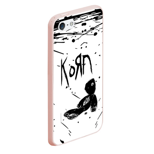 Чехол для iPhone 5/5S матовый Korn, цвет светло-розовый - фото 3