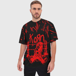 Мужская футболка oversize 3D Korn - фото 2