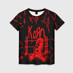 Женская футболка 3D Korn