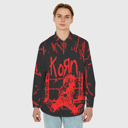 Мужская рубашка oversize 3D Korn - фото 2