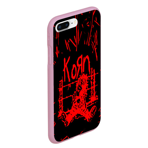 Чехол для iPhone 7Plus/8 Plus матовый Korn, цвет розовый - фото 3