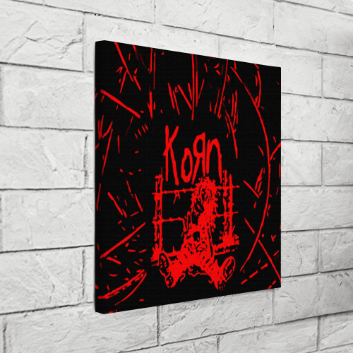 Холст квадратный Korn, цвет 3D печать - фото 3