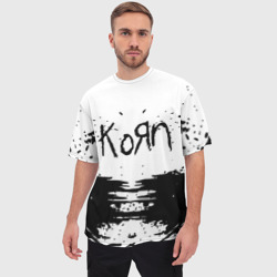 Мужская футболка oversize 3D Korn - фото 2