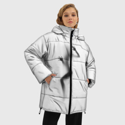 Женская зимняя куртка Oversize Девушка за стеклом - фото 2