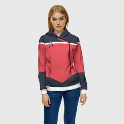 Женская толстовка 3D Звездный путь костюм № 1 - фото 2