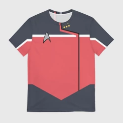 Мужская футболка 3D Звездный путь костюм № 1