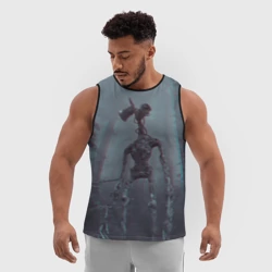 Мужская спортивная майка 3D Сиреноголовый - фото 2