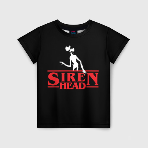 Детская футболка 3D Siren Head, цвет 3D печать