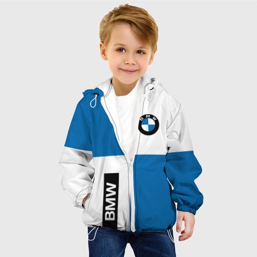 Детская куртка 3D BMW, цвет белый - фото 3
