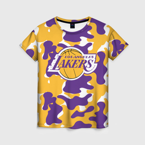 Женская футболка 3D LA Lakers Лейкерс, цвет 3D печать