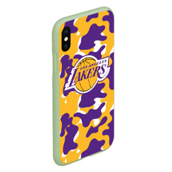 Чехол для iPhone XS Max матовый LA Lakers Лейкерс - фото 2