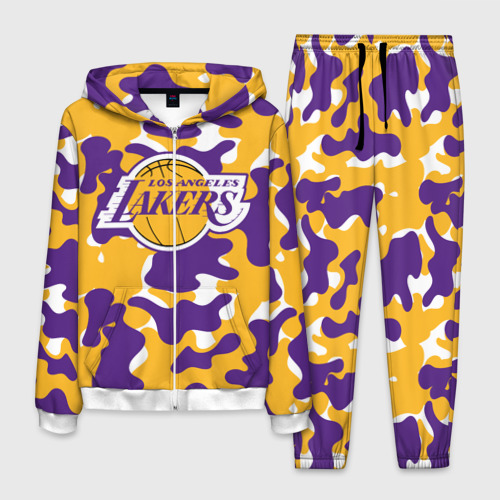 Мужской костюм с принтом LA Lakers Лейкерс, вид спереди №1
