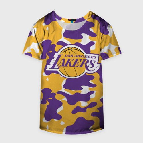 Накидка на куртку 3D LA Lakers Лейкерс, цвет 3D печать - фото 4