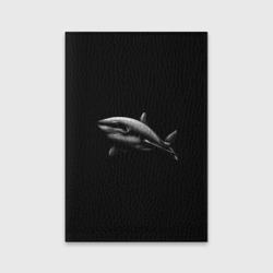 Обложка для паспорта матовая кожа Акула