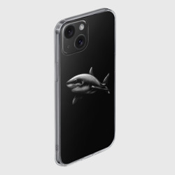 Чехол для iPhone 15 силиконовый с защитой камеры Акула - фото 2