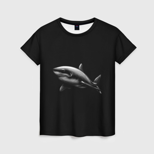 Женская футболка 3D Акула, цвет 3D печать