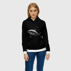 Женская толстовка 3D Акула - фото 2