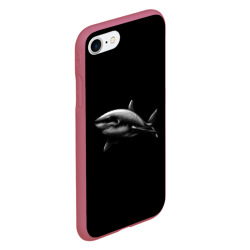 Чехол для iPhone 7/8 матовый Акула - фото 2