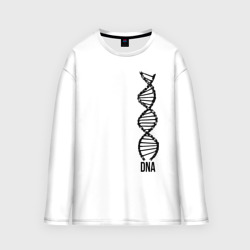 Лонгслив oversize хлопок My DNA | Deoxyribonucleic acid (Z)