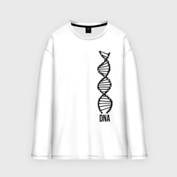 Женский лонгслив oversize хлопок My DNA (Z)